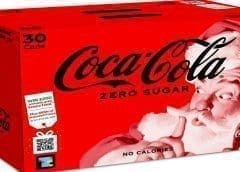 Thumbnail for Coca-Cola Incorporates on-pack technology NaviLens on Christmas can multipacks to help visually impaired shoppers