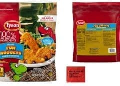 Thumbnail for Tyson recalls 30,000 pounds of Dino Chicken Nuggets due to metal contamination