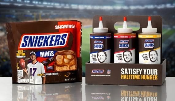 Thumbnail for SNICKERS teams up with NFL star to debut limited-edition game day sauces