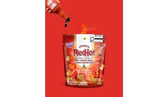 Thumbnail for Huer Foods teams up with Frank’s RedHot to launch spicy gummy bears