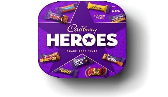 Thumbnail for Mondelēz, Tesco trial cadbury heroes paper tubs in major sustainable packaging initiative