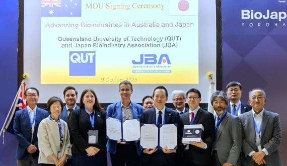 Thumbnail for QUT, Japan Bioindustry Association forge partnership to drive biomanufacturing innovation