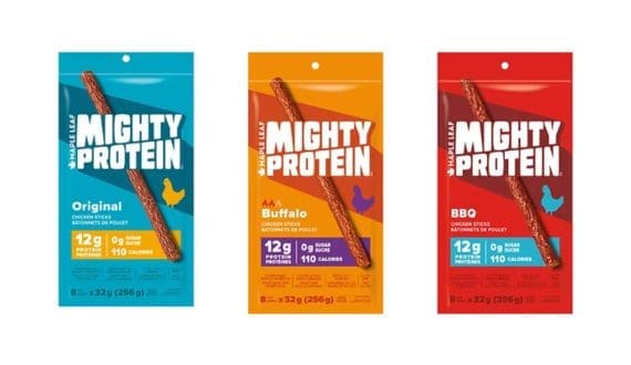 Thumbnail for Maple Leaf Foods introduces chicken protein sticks