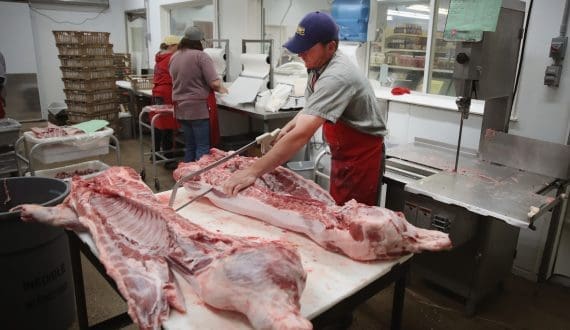 Thumbnail for China pork output rises in late 2025