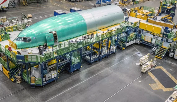 Thumbnail for Boeing 777-8 freighter reaches wing-body milestone, promises 30% fuel savings for MEA cargo