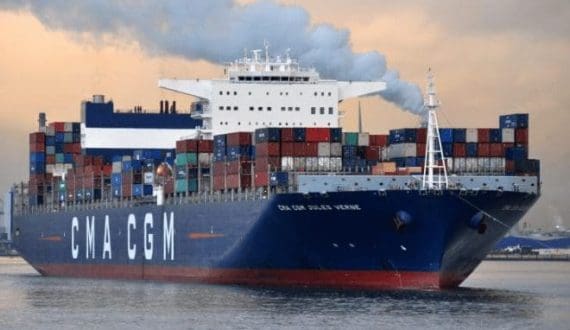 Thumbnail for CMA CGM Q1 revenue stable at US$13.2B, expands logistics, adds methanol vessel