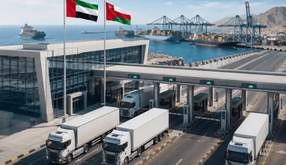 Thumbnail for Oman-Sharjah logistics corridor removes transit tariffs, speeds cargo via Khatmat Malaha crossing