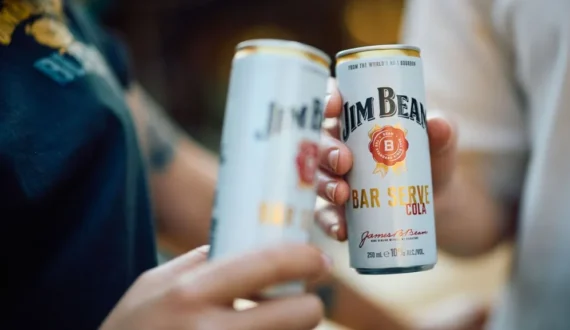Thumbnail for Jim Beam expands RTD portfolio with 10% ABV bar serve Bourbon, cola drink 